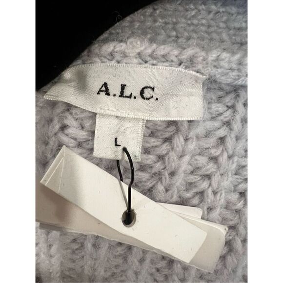 A.L.C. Women's Gray Cleveland Wool Alpaca Blend Button Front Cardigan Large NWOT - Picture 8 of 10